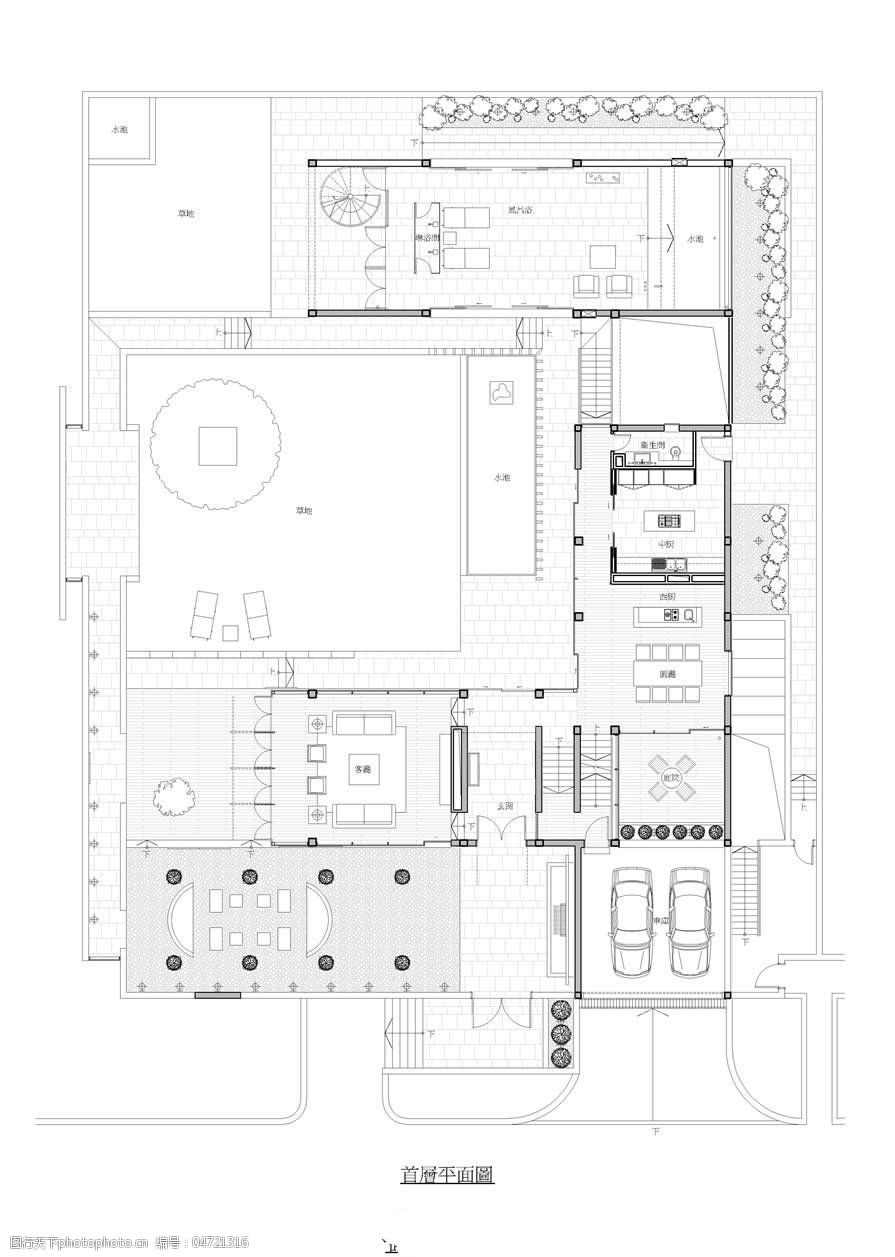 上海九间堂c3型别墅样板房施工图