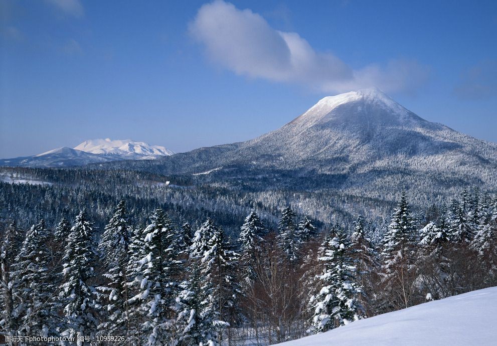 词:雪山 群山 高山 雪山奇景 林海 自然景观 摄影 自然风景 350dpi