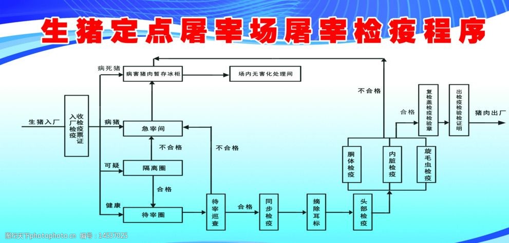 生猪定点屠宰场屠宰检图片