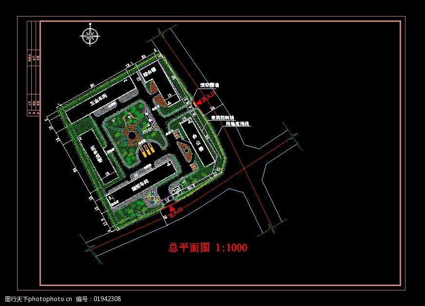 某工厂总平面布置设计规划图纸