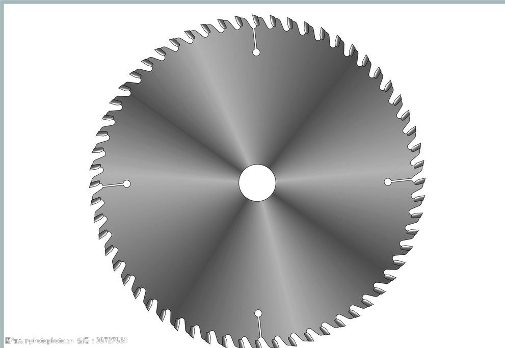 五金锯片矢量图图片
