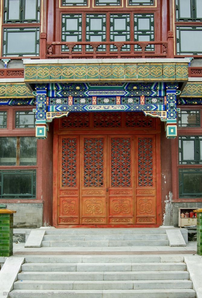 门楼彩绘图片