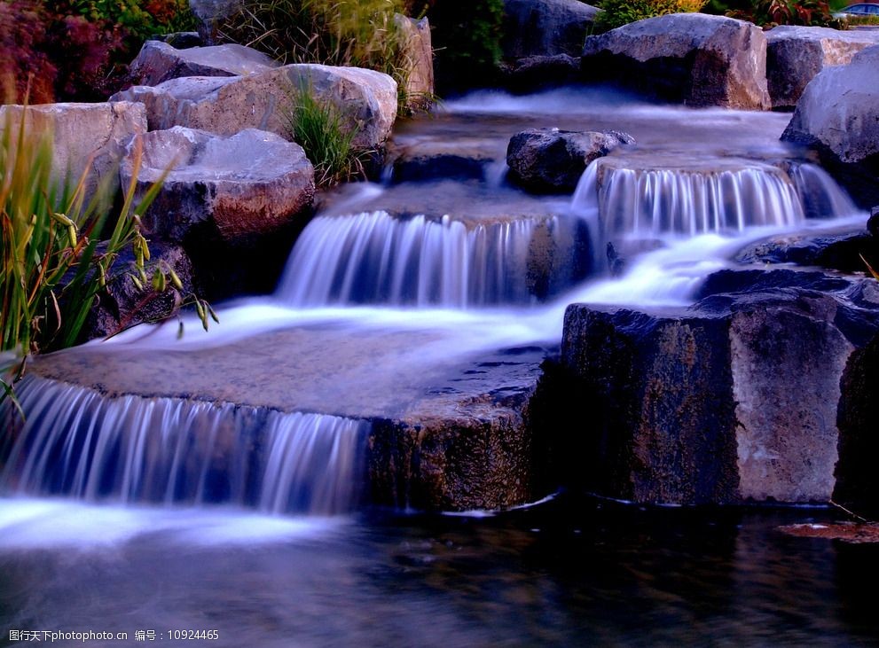 山涧流水 水流 小溪 水 山涧图片 瀑布风景 自然风景 摄影 自然景观