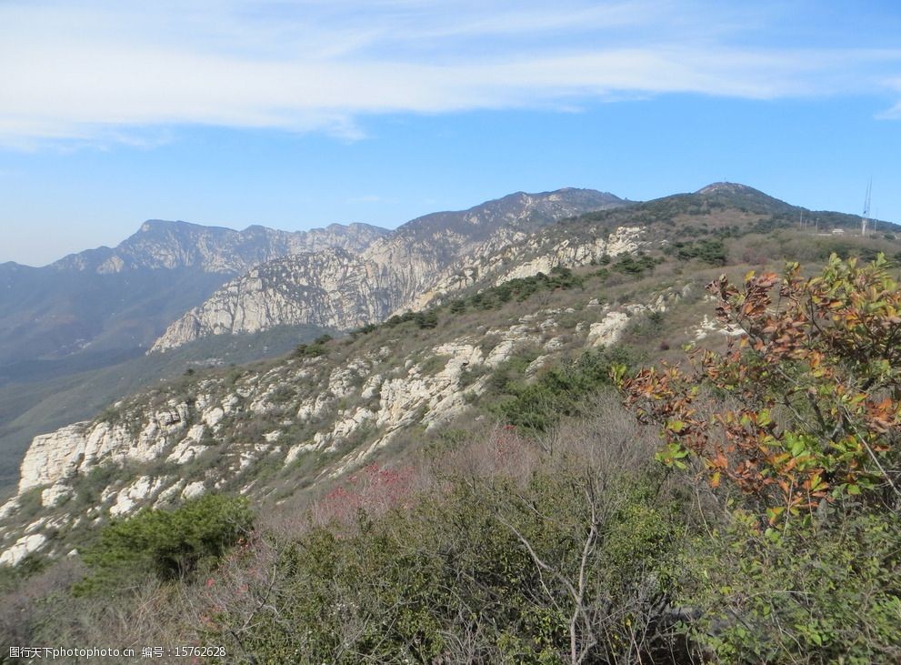 太室山山顶风景图片