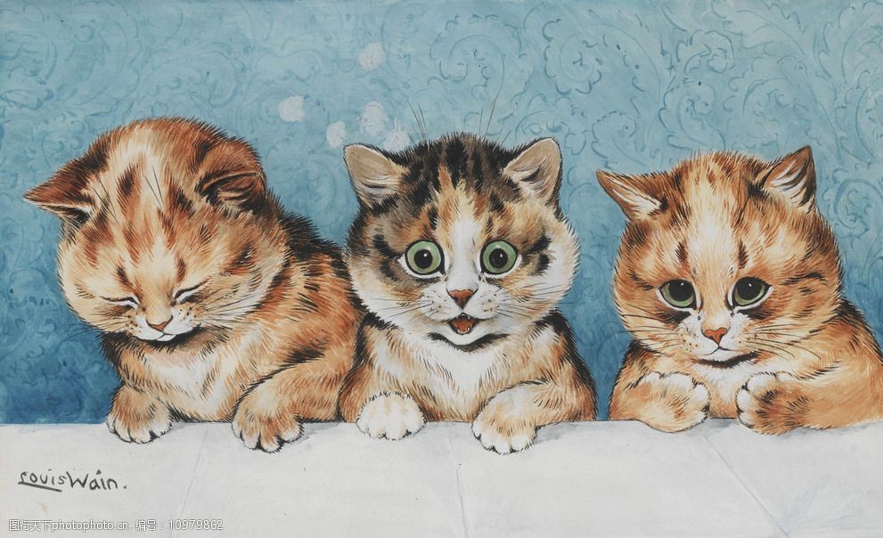 三只小猫儿图片