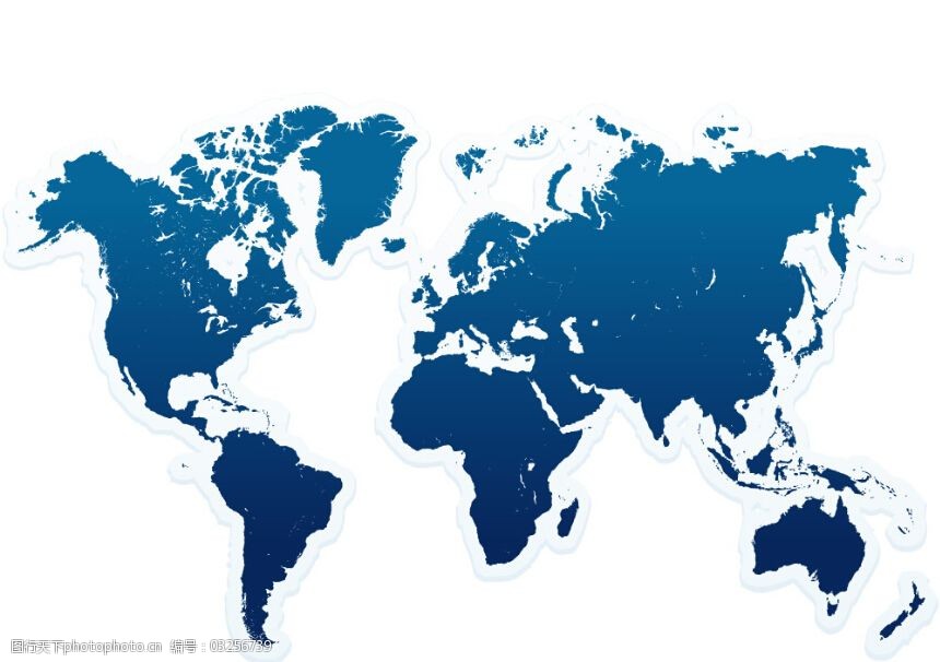 关键词:蓝色全球地图平面矢量图免费下载 地球 地图 蓝色 陆地 全球