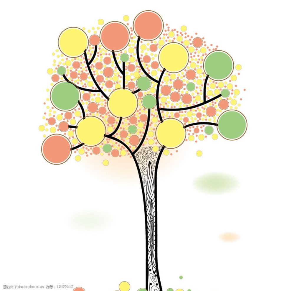 关键词:卡通树素材 矢量树 大树 儿童插画树 树 背景 设计 底纹边框