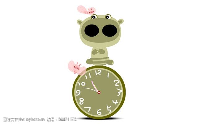 大鼻孔河马时钟flash动画