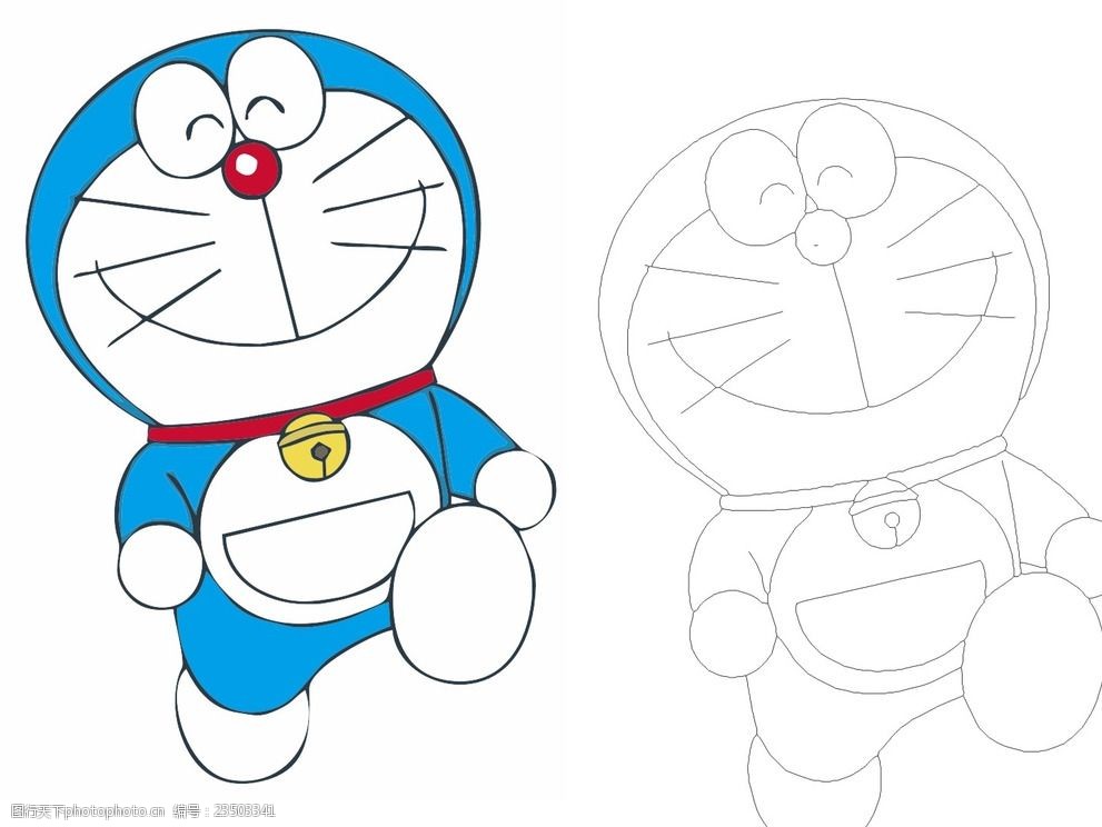 叮当猫矢量图 矢量图 动漫人物 日本动漫 cdr 动漫 设计 动漫动画