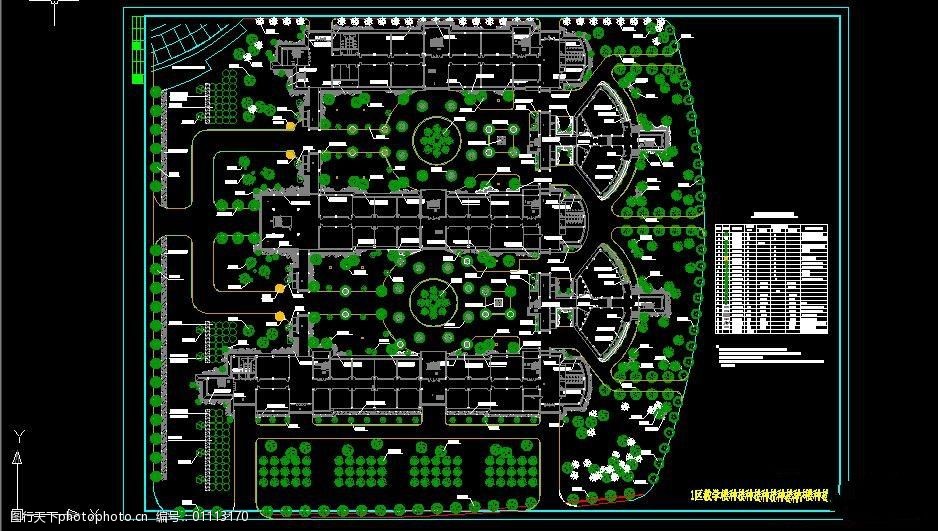 设计图库 环境设计 园林设计  关键词:校园绿化种植平面图免费下载