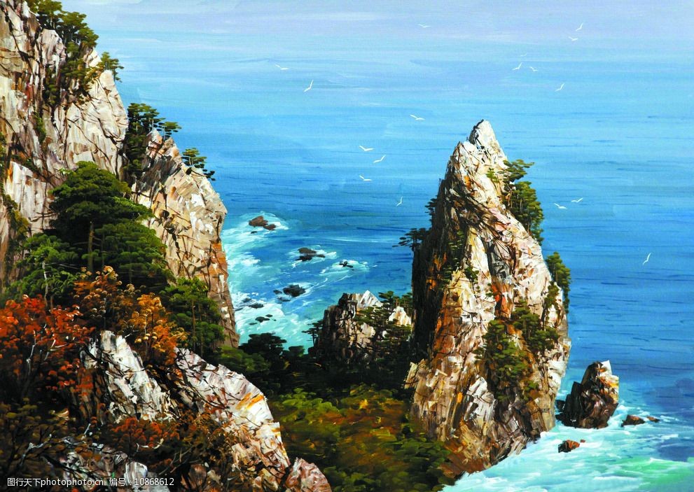 关键词:海岛一角 美术 油画 风景 大海 海岛 植物 树木 设计 文化艺术