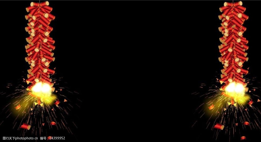 带透明通道放鞭炮视频素材