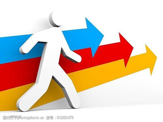 创意个性的3d小人ppt图片.