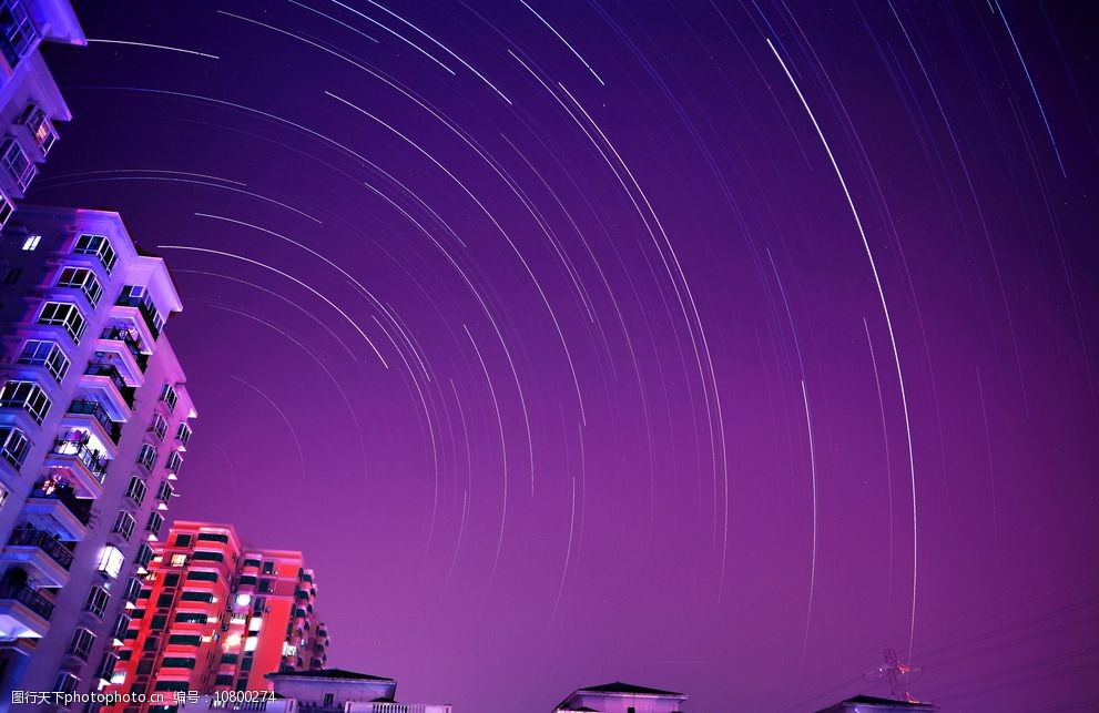 城市星空图片