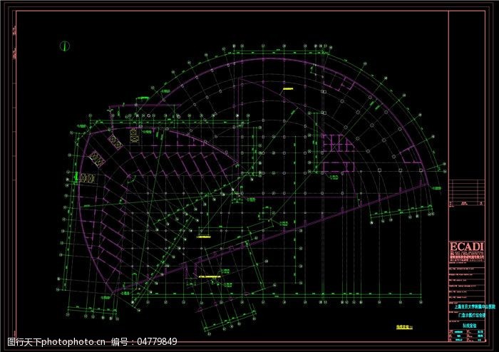 轴线定位建筑素材cad素材