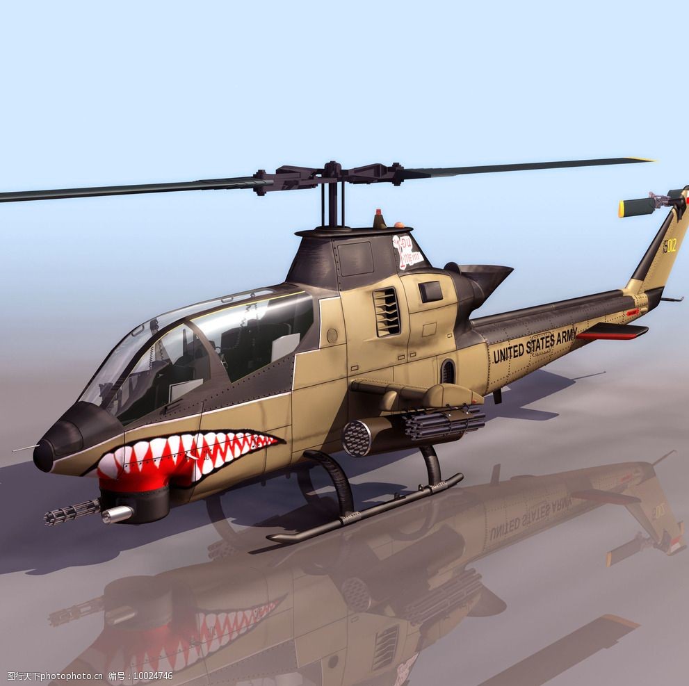 ah11武装直升机3d模型图片