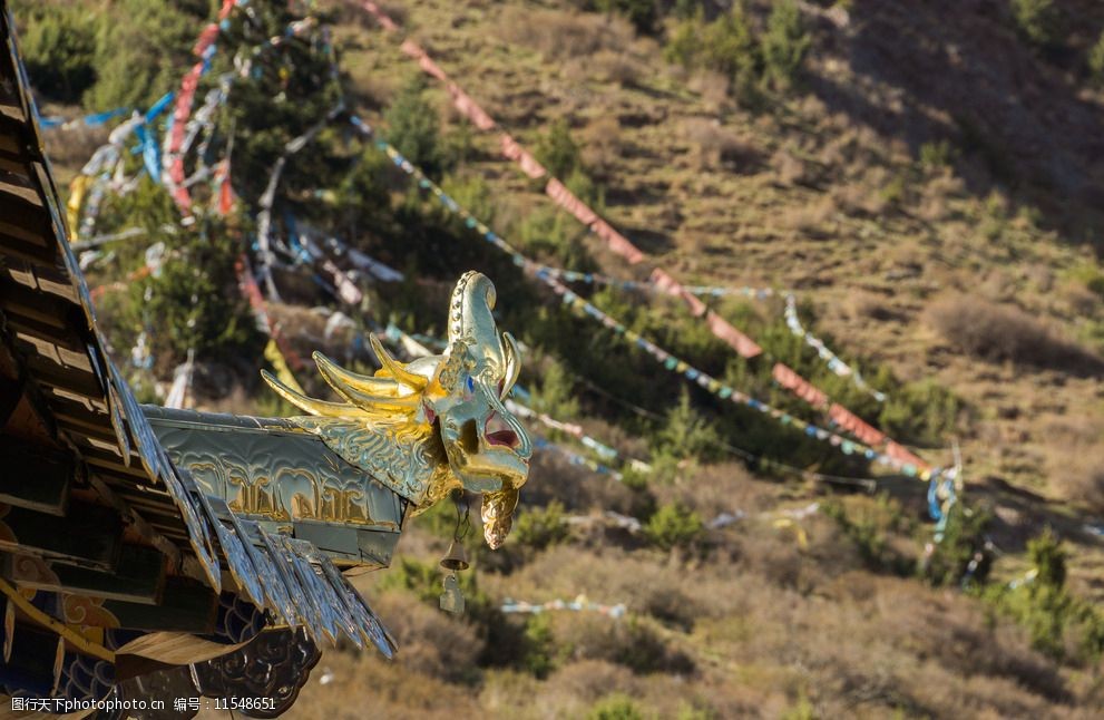 藏族寺院建筑景观图片