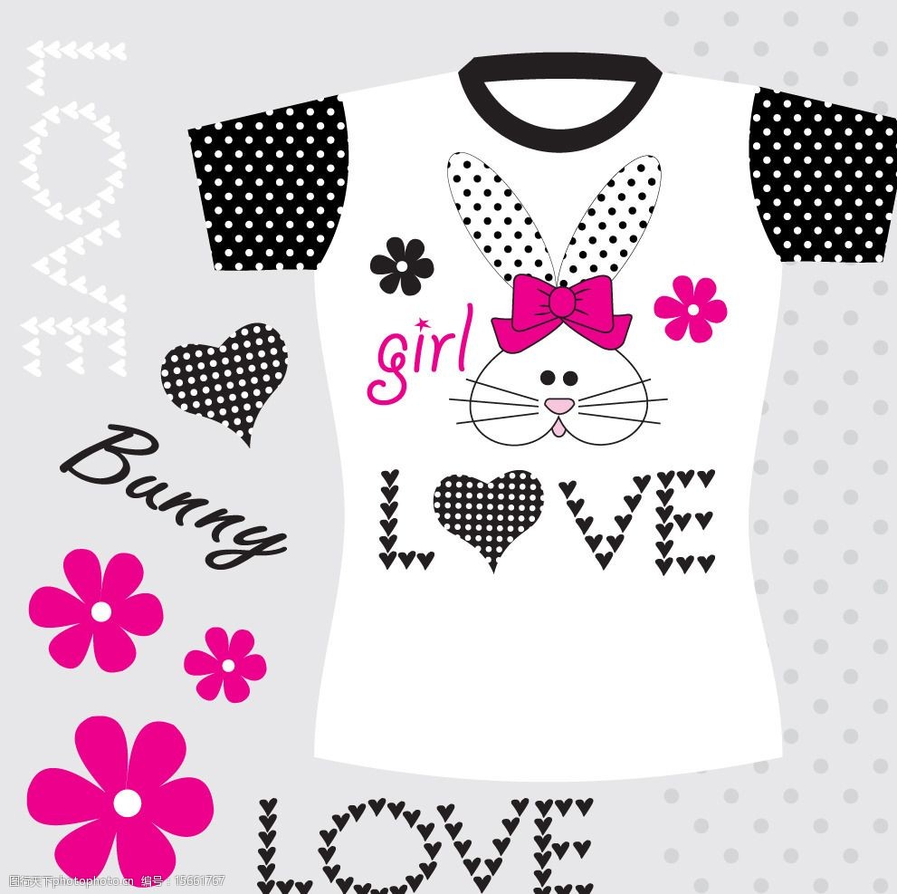 T恤图案设计图片