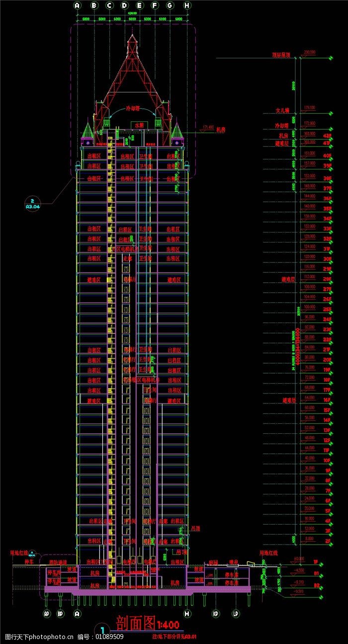 设计图库 环境设计 建筑设计  关键词:高楼cad图纸免费下载 cad图纸