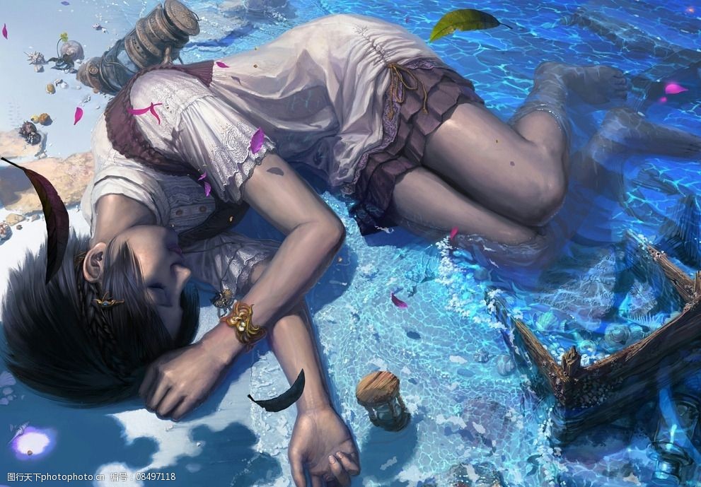 关键词:cg插画 插画 cg 唯美 人物 海底 漫画 设计 动漫动画 动漫人物