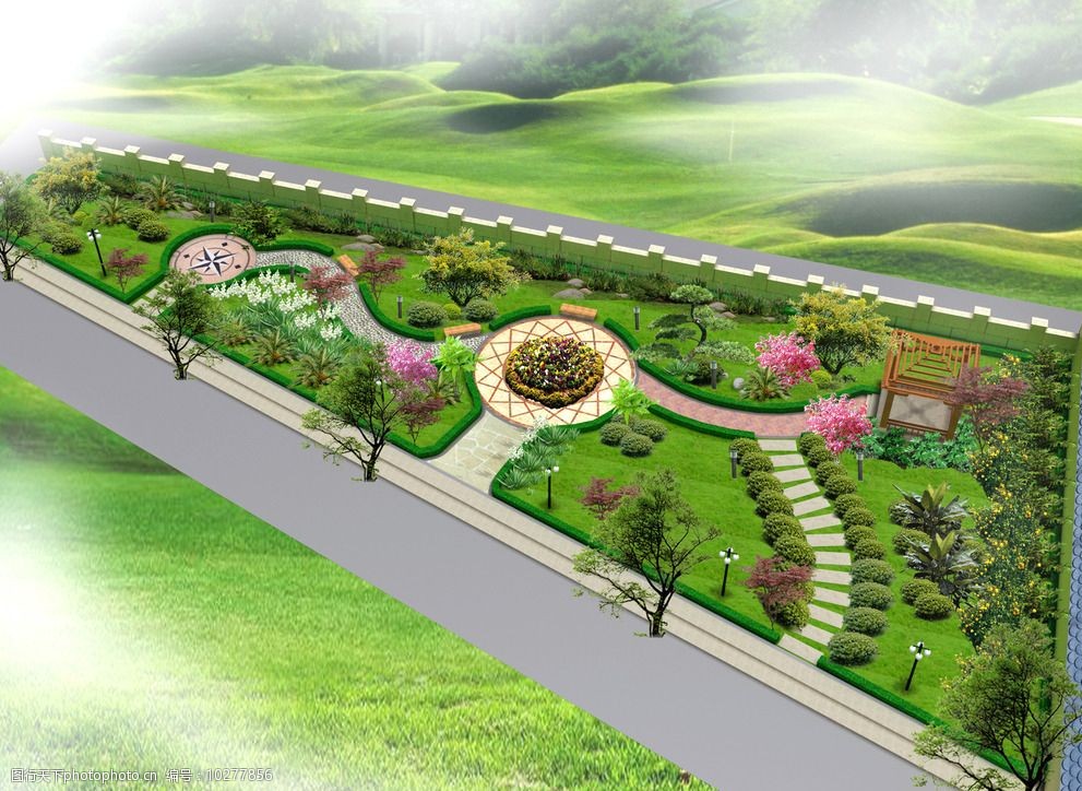 关键词:小公园设计 公园 景观 绿化 庭院 广场 设计 环境设计 景观