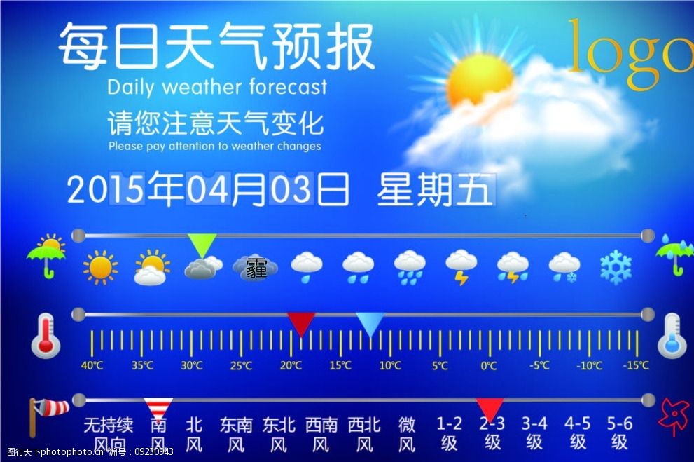 每日天气预报图片