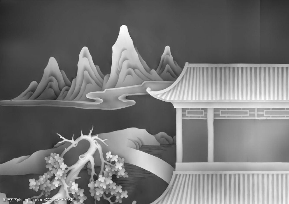 庭院山水风景图片