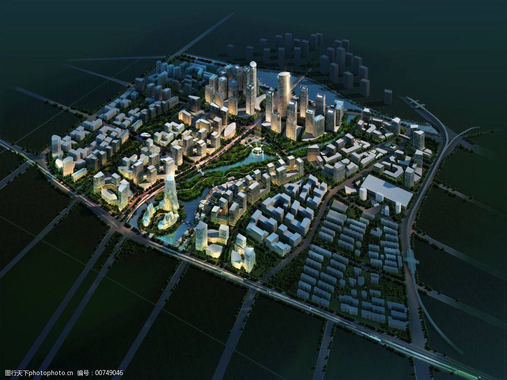 关键词:城市夜景规划图免费下载 城市 规划图 建筑 鸟瞰 夜景 装饰