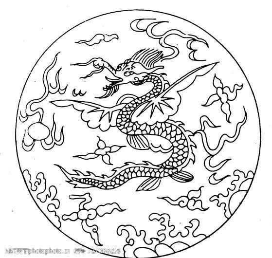 龙凤图案元明时代图案中国传统图案_21
