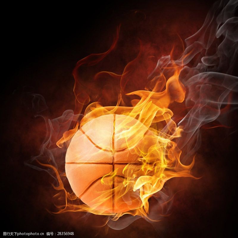 篮球火烧效果
