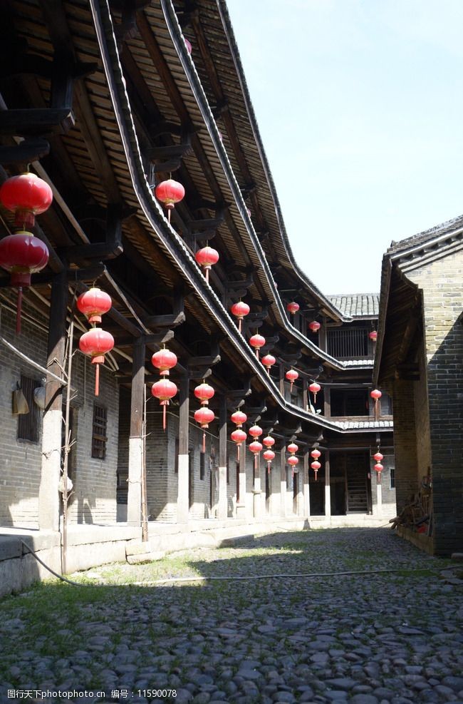 客家围龙屋传统建筑中国图片