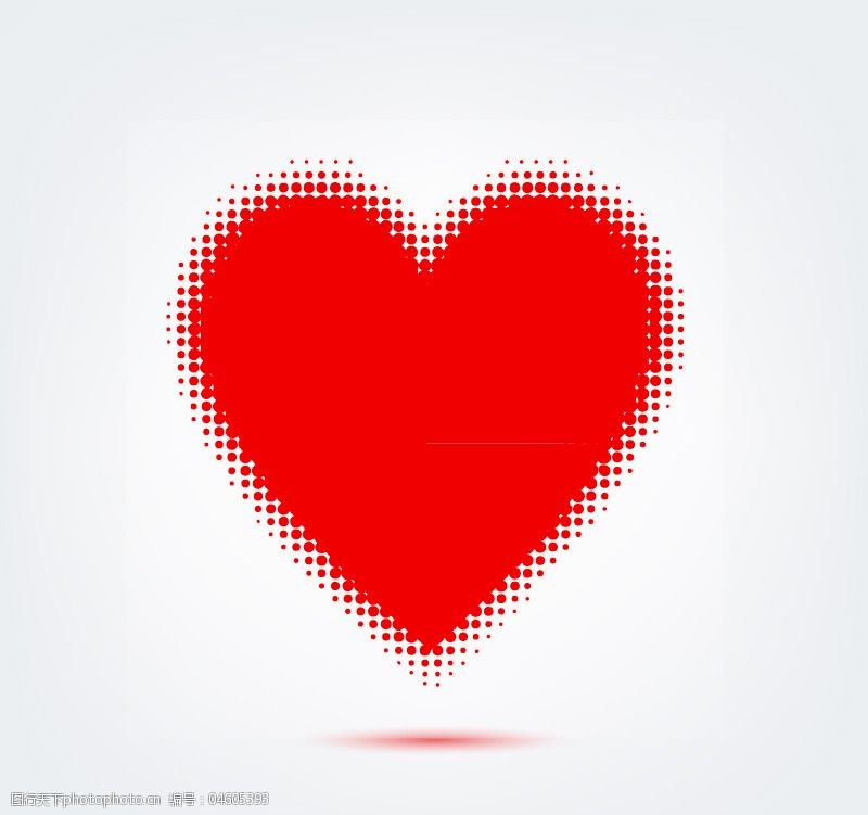 关键词:红色圆点组合爱心矢量素材免费下载 爱心 红心 情人节 圆点