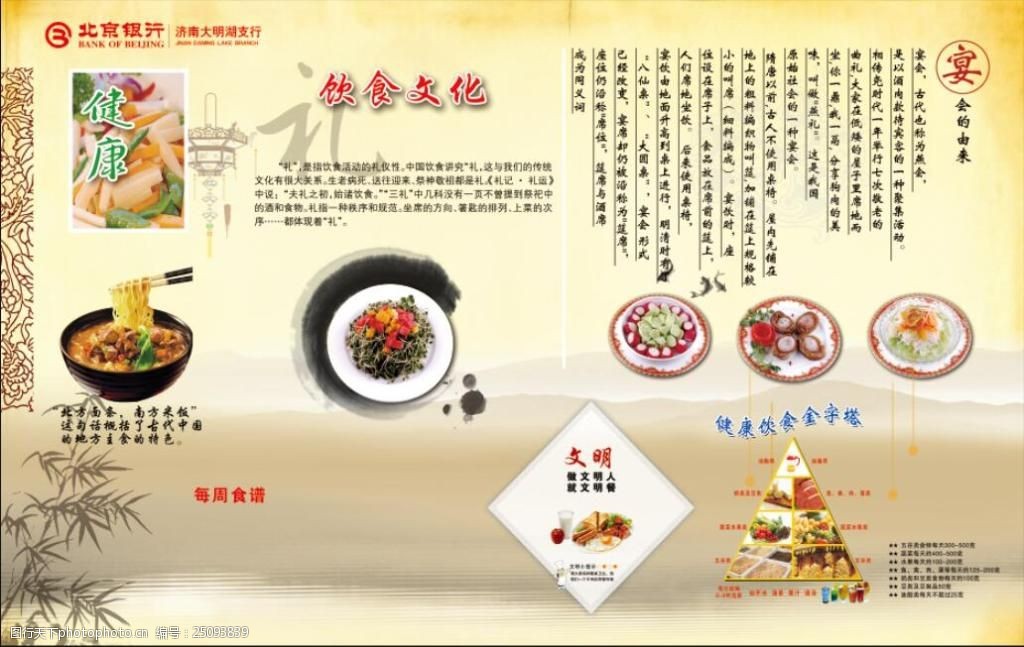 饮食安全美食 活动 黄色背景 美食企业 美食看点 各方美食 食堂 素食