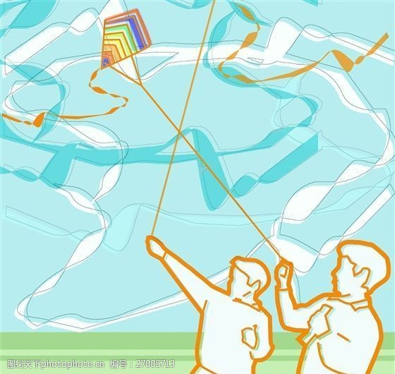 写真 人物插图0080 人物插图 设计素材 人文风情 书画美术     青色