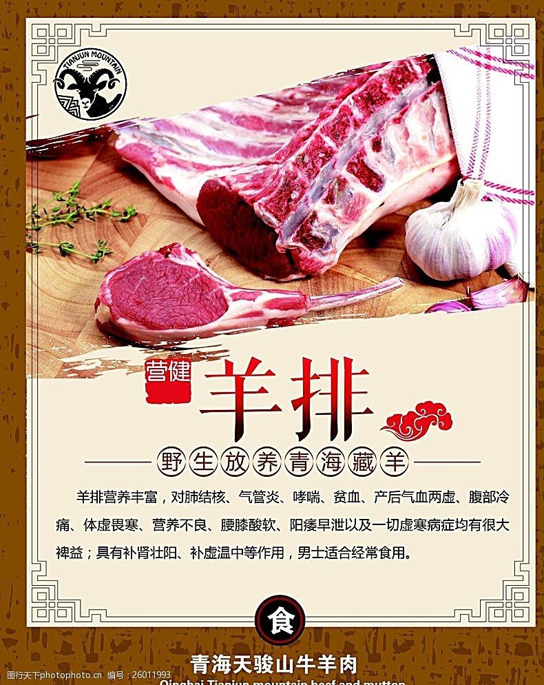 羊排宣传海报图片