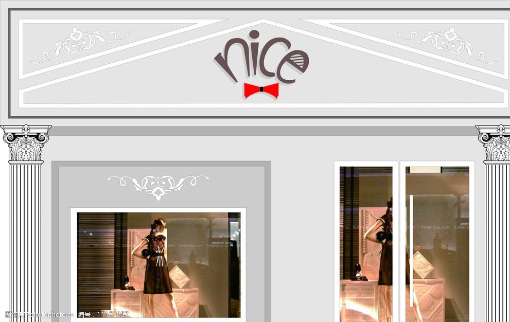 关键词:nice门头设计 nice 服装店 专卖店 室外广告 欧式门头 设计