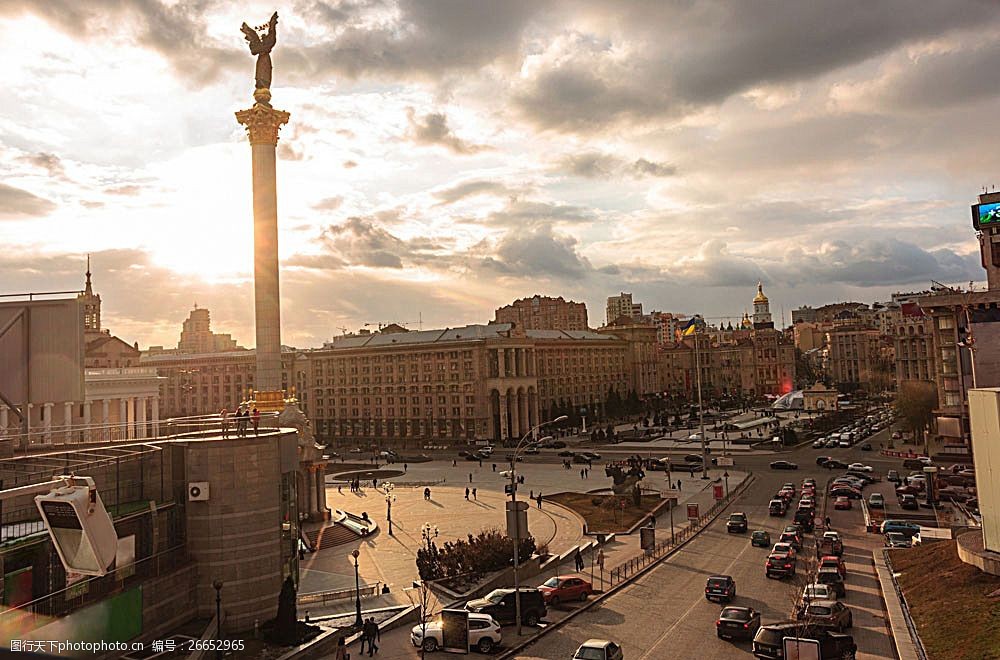 乌克兰首都独立广场图片