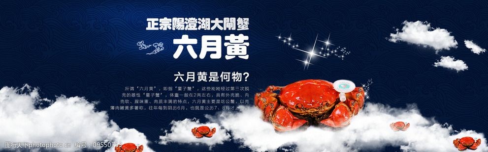 大闸蟹海报banner图片