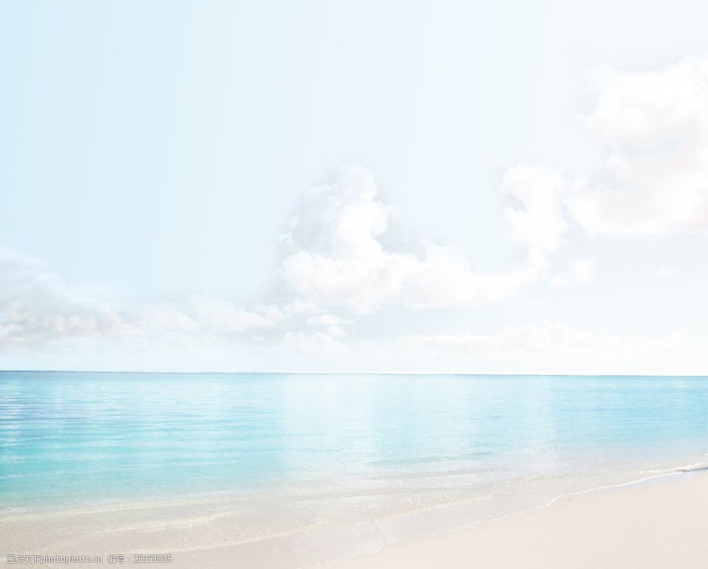夏日海边沙滩背景
