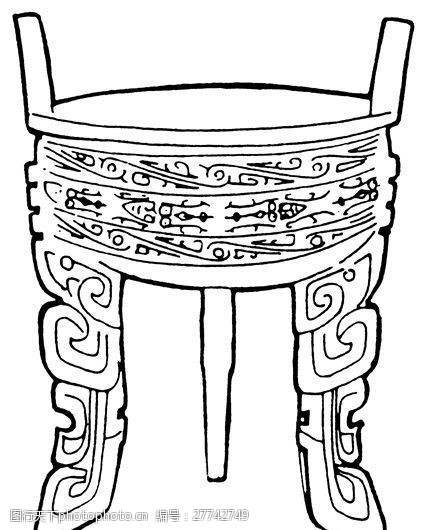 商周时代版画装饰画矢量ai格式_1091