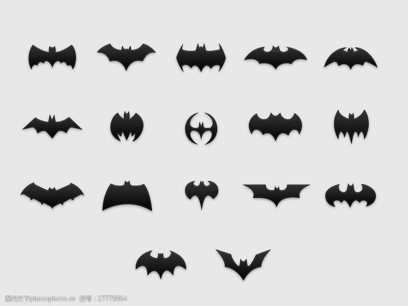 关键词:各种蝙蝠侠图标psd素材 蝙蝠侠 图标 动物 蝙蝠 素材 psd 白色