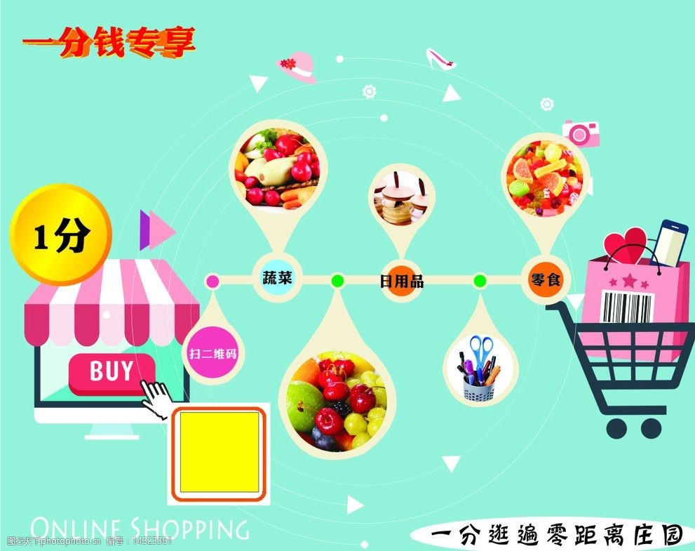 一分钱购物图片