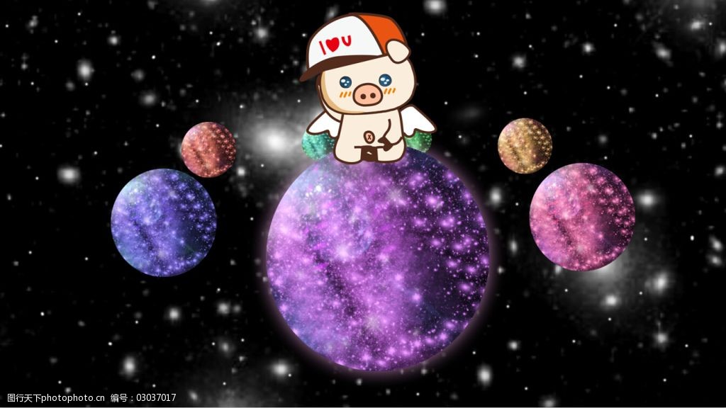 亨亨小猪高清可爱动漫宠物电脑笔记本壁纸