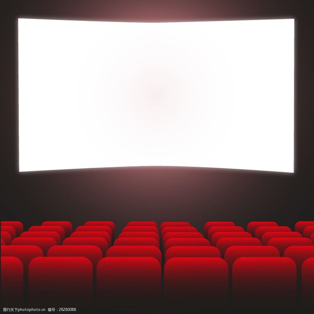 背景 创意背景 放映厅 电影院 屏幕 幕布 座椅 观众席 创意背景设计