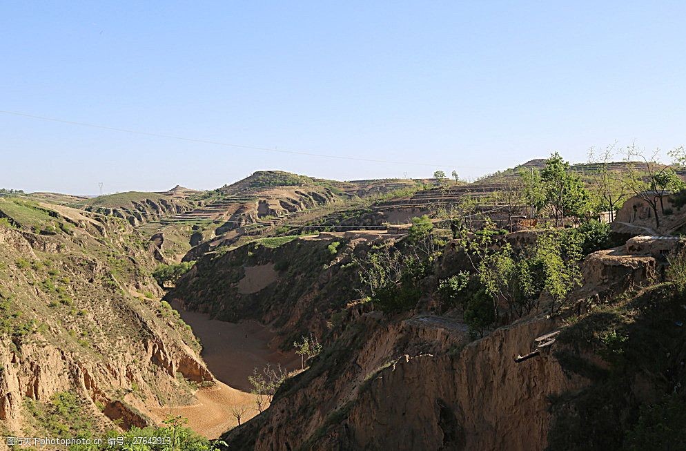 山西黄土高原图片 山西 黄土高原 黄土 苍茫 高原 山水风景 自然景观