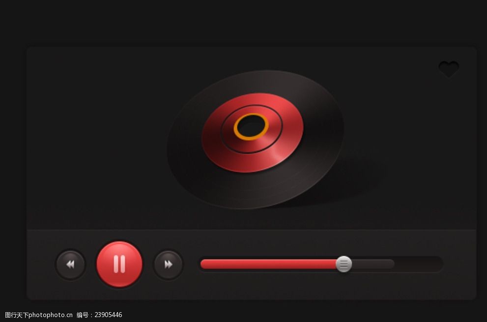 红黑音乐播放器
