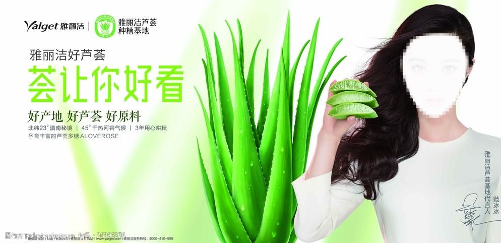 雅丽洁芦荟胶海报图片