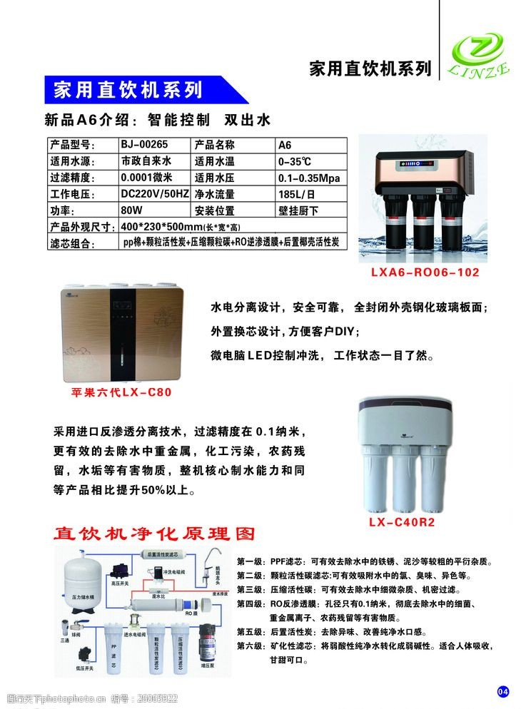 净水机净水器宣传单