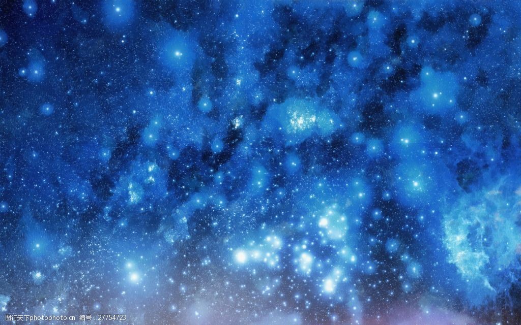 蓝色星空背景