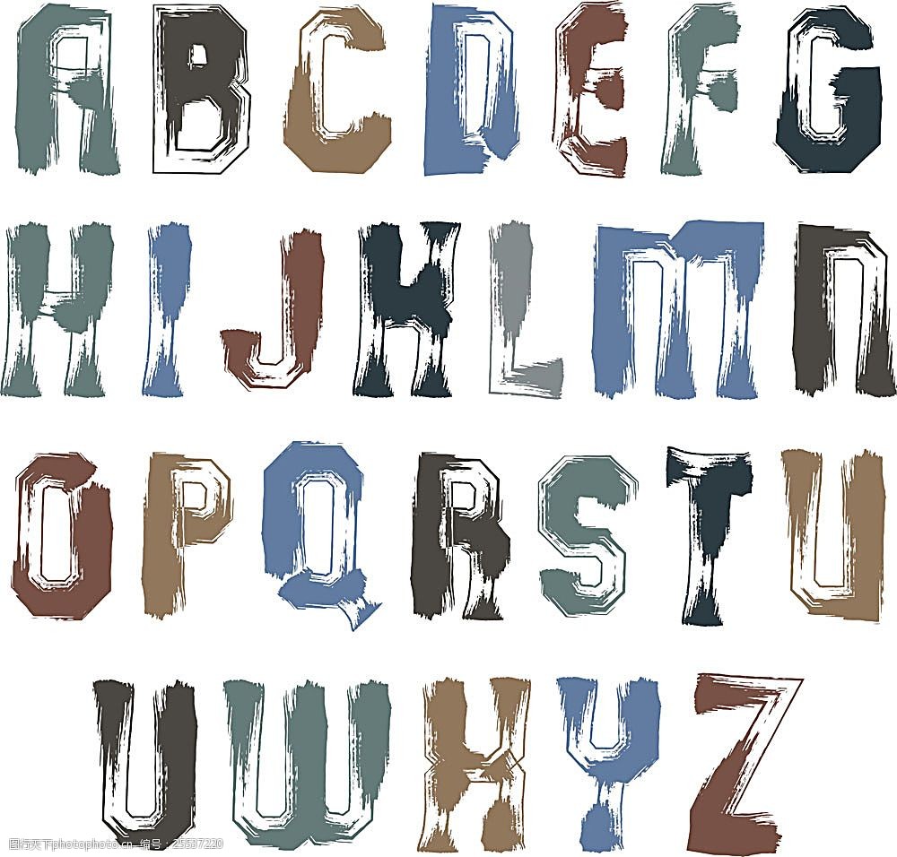 矢量墨迹字体v矢量哪种房屋设计软件好图片